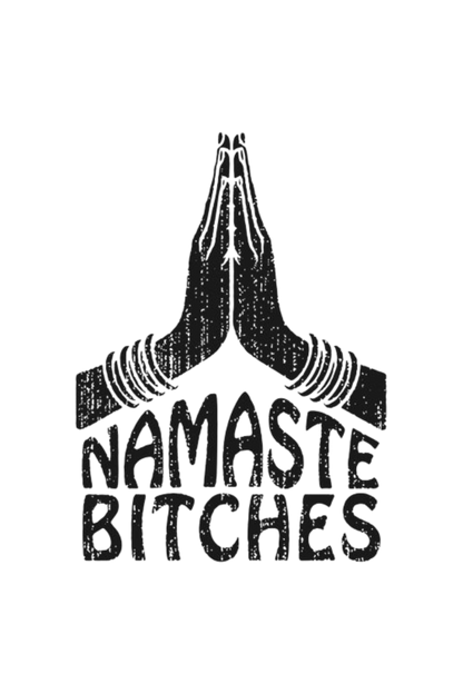 NAMASTE B BACK PRINTED T-SHIRT