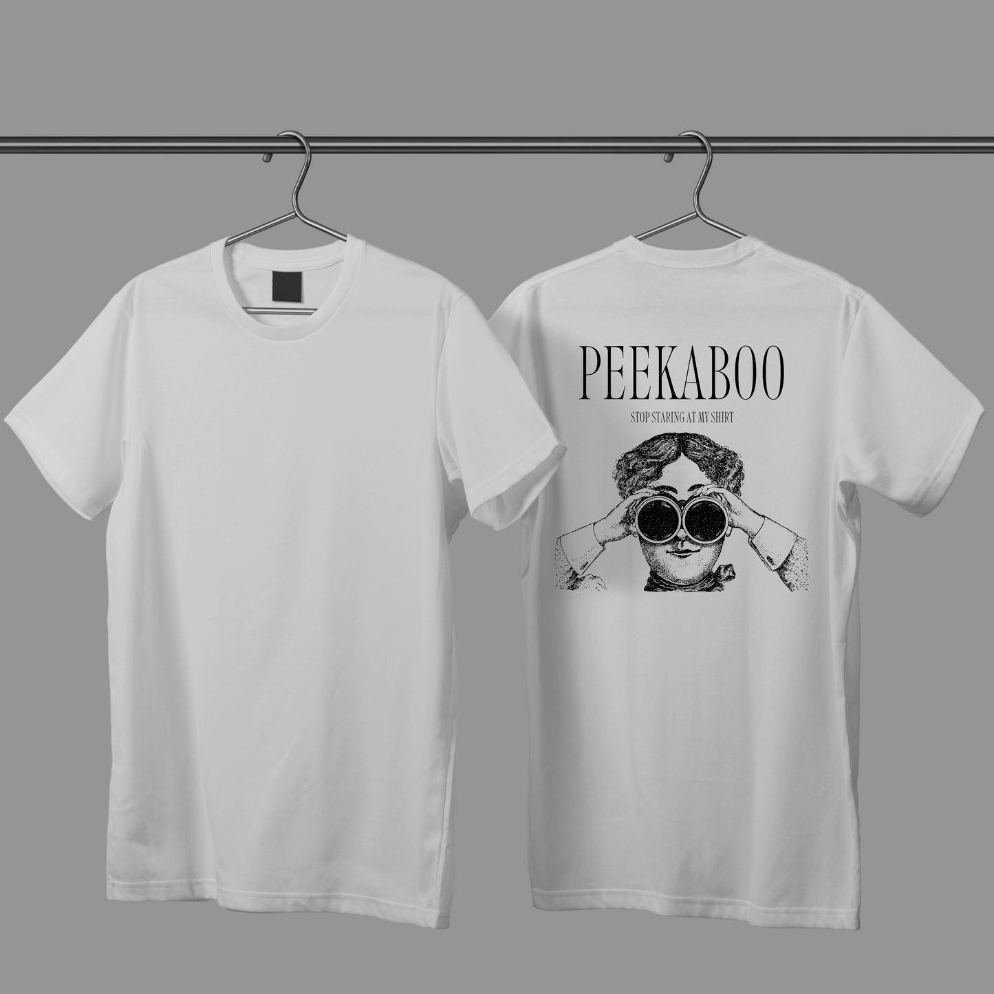 PEEKABOO BACK PRINT T-SHIRT