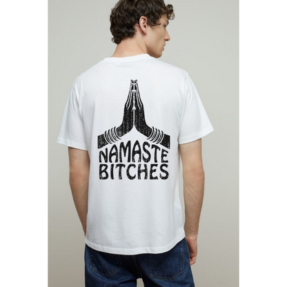 NAMASTE B BACK PRINTED T-SHIRT